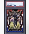 Panini Select Jayden Daniels Rookie Concourse Red & Blue Shock Prizm #26 PSA 9