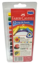 Faber Castell 12 Grip Oil Pastels Non-Toxic Vintage