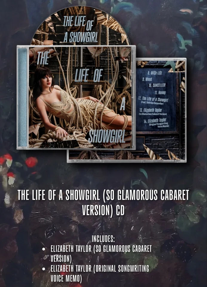 TAYLOR SWIFT - The Life of a Showgirl (So Glamorous Cabaret) + Lover 2x CD💿 NEU - Bild 2 von 4