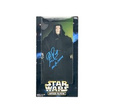 Star Wars Emperor Signed 12" Action Figure Clive Revill Empire Strikes Back COA