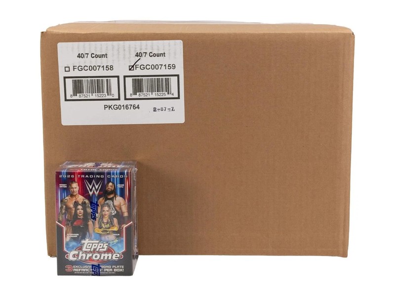 2026 TOPPS CHROME WWE WRESTLING BLASTER 40-BOX CASE