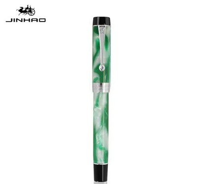 Jinhao 100 Centennial Resin Fountain Pen EF/F/M/Bent Nib Golden Clip 24 Colors