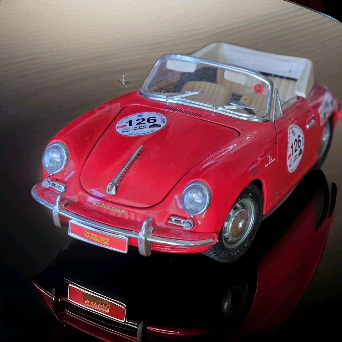 PORSCHE 356B 1961 ブラーゴ　イタリア製 Bburago 1:24 Vintage car 1961 Porsche 356B Coupe racing Alloy car