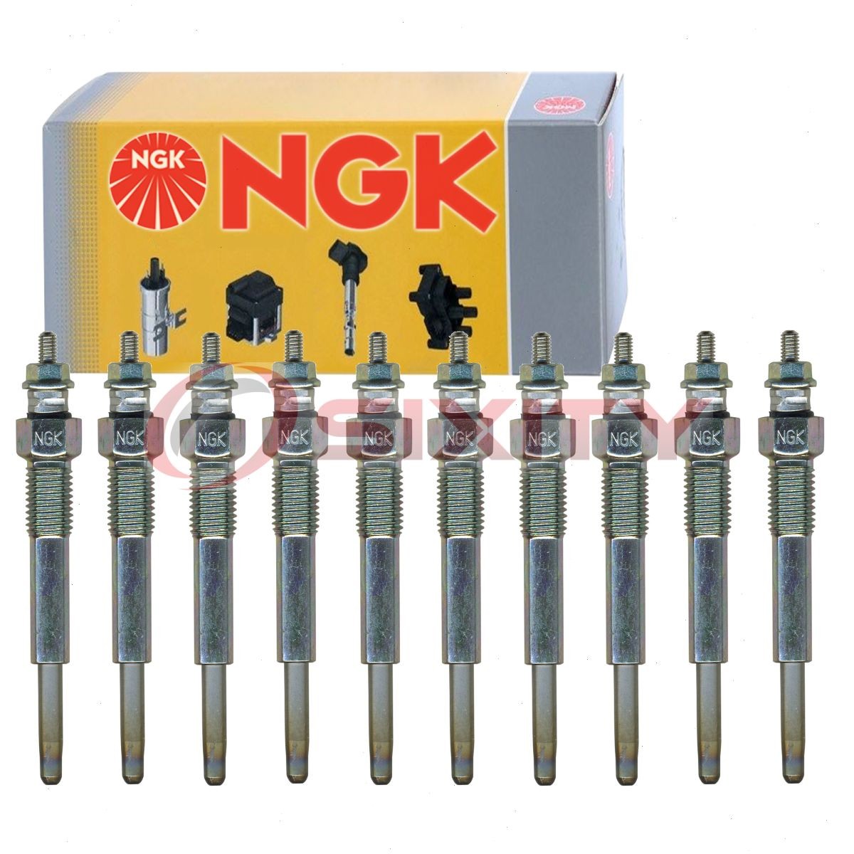 10 pc NGK 7880 Y-710J Glow Diesel Glow Plugs for Ignition Cylinder Engine zp