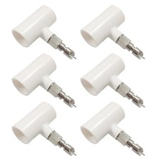 Stainless Steel Water Nipples with 1/2 PVC Tee for Rabbit (6Pcs) with PVC Tee
