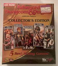 Advanced Dungeons Dragons Collector's Edition 5 games Macintosh NEW