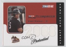 2008 TRISTAR Prospects Plus PROtential Game Used 123/199 Brett Wallace #P-BW 4p7