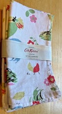 Cath Kidston Set Of 4 Napkins Chicken Hen Rooster BNWT