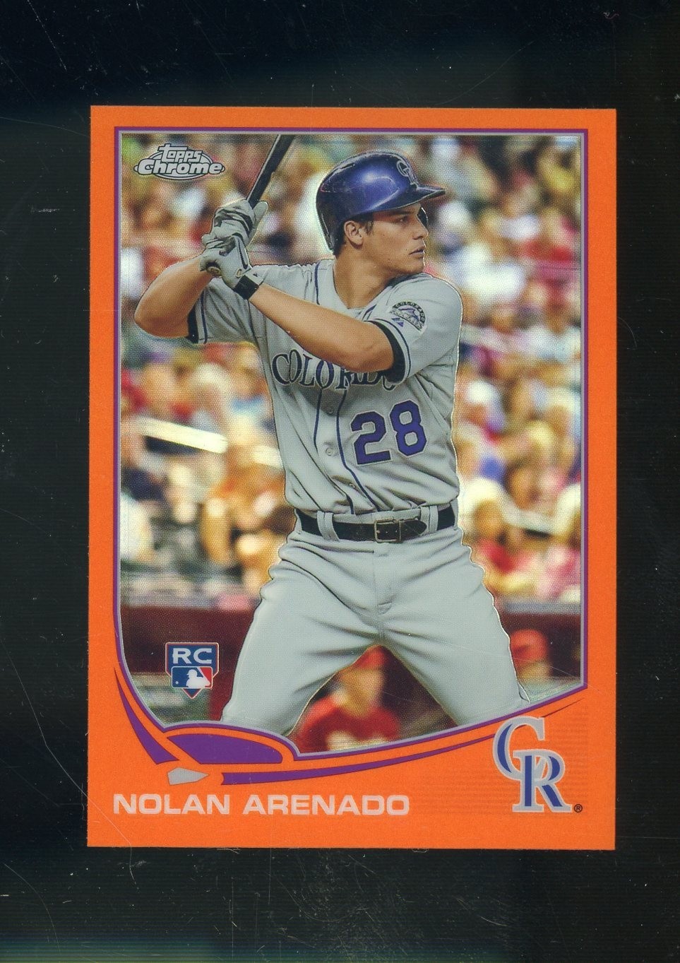 2013 Topps Chrome Orange Refractor Nolan Arenado Rockies RC Rookie
