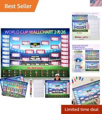 Durable Soccer Tournament Trackers – 2X 23X17 Posters, Includes Watercol...