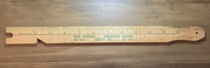 VTG THE OVEN STICK Rack PUSH PULL Measuring KEEN PROPANE HVAC ADVERTISING Ruler
