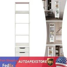 Bookshelf with Drawers, Bookcase Organizer, Floor Standing Rack for Living Room