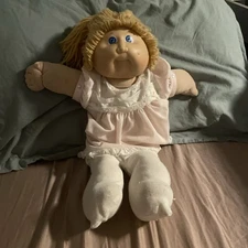 Cabbagepatch Kids 1980s Vintage Blonde Hair  Doll with Blue Eyes