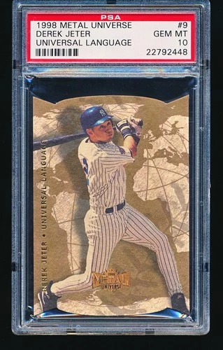 1998 Metal Universe Universal Language DEREK JETER #9 PSA 10