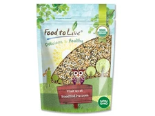 Organic Omega-3 Seeds Mix with Flax, Chia and Sesame — Non-GMO, Whole Seeds