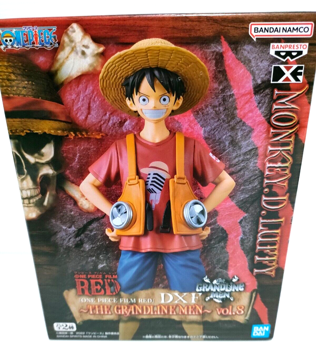 One Piece FILM RED Monkey D Luffy Figure DXF THE GRANDLINE MEN vol 