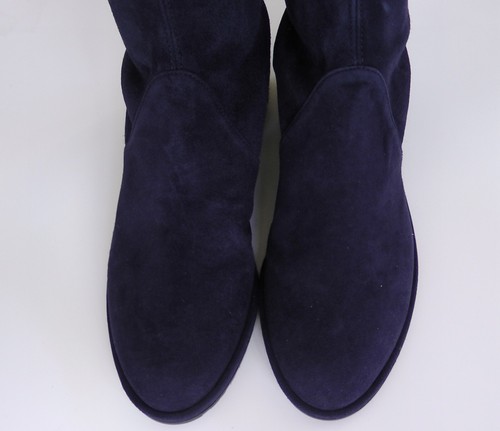 NEW Stuart Weitzman Suede LowLand Over-the-knee Boot Shoe-Small Feet, Navy, US 4 - Picture 14 of 20