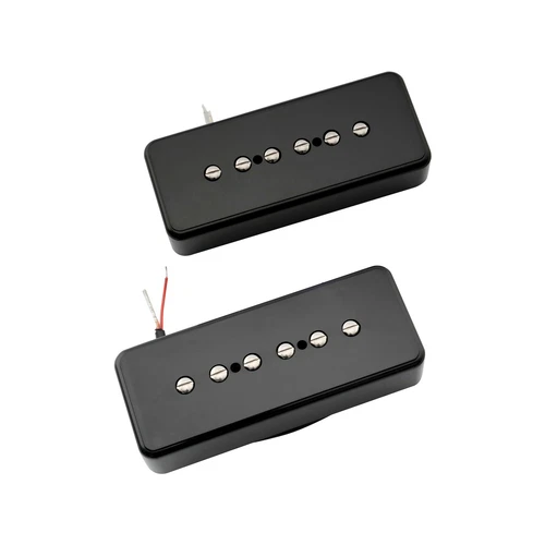 Artec ASA90 Black Alnico 5 P90 Soapbar Single Coil Guitar Neck Bridge Pickup Set