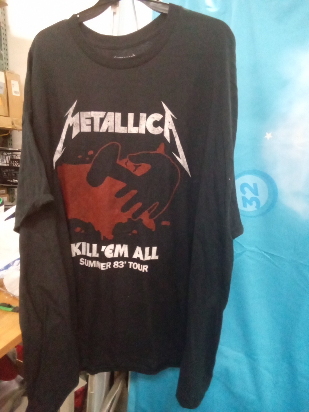 Metallica KILL EM ALL SUMMER TOUR 1983 Shirt Sz 3XL 050BxEARE