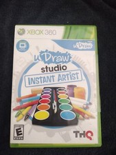 Xbox 360 U Draw studio instant artist Complete Set Artwork Case Disc