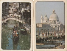 Pair of Venetian Scene  Swap Cards