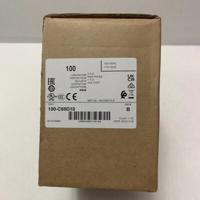 Contactor 110/120V 60Hz 100C60D10 Ser B For 100-C60D10
