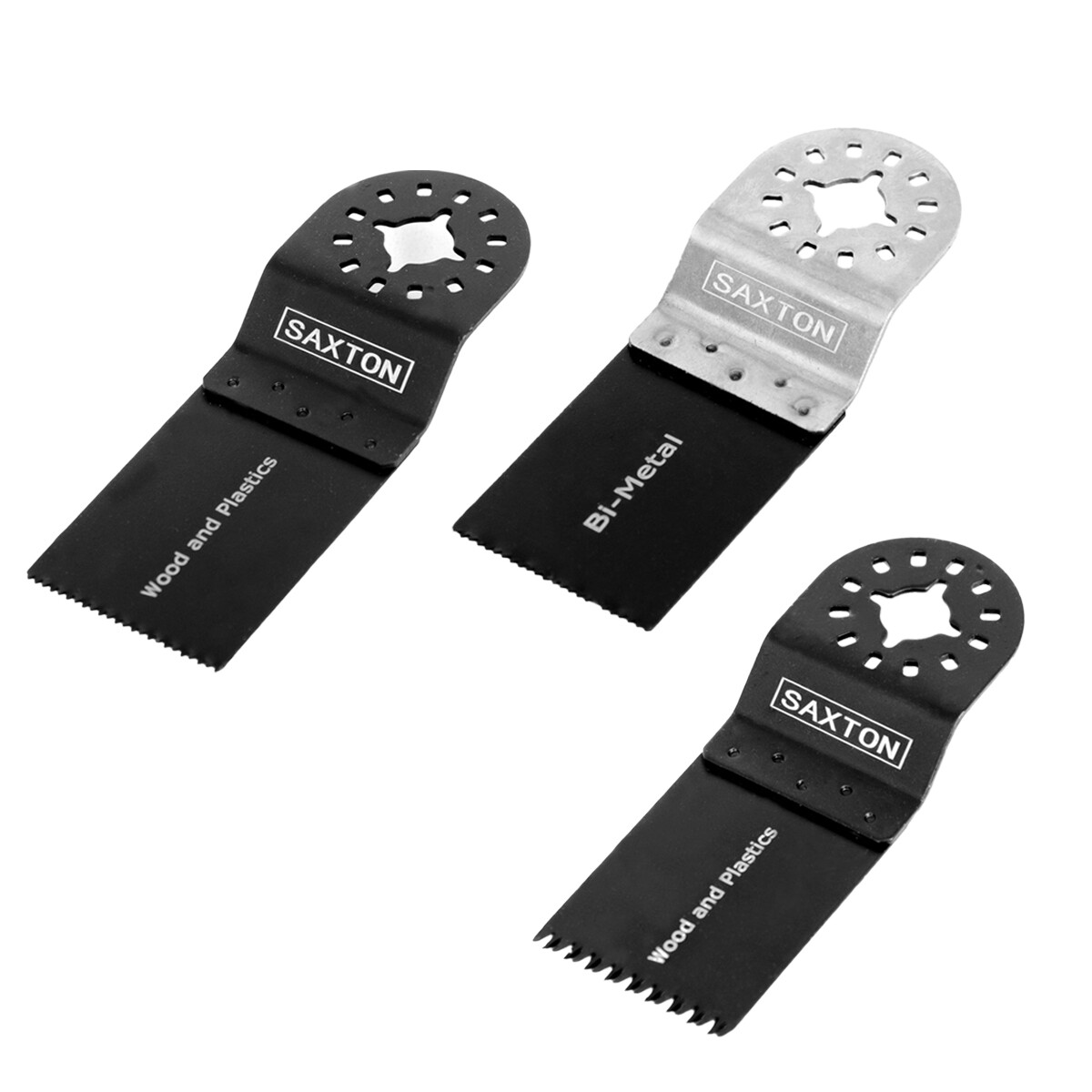 Saxton 3 Blade Mix B for Fein multimaster, Bosch, Makita oscillating multitool