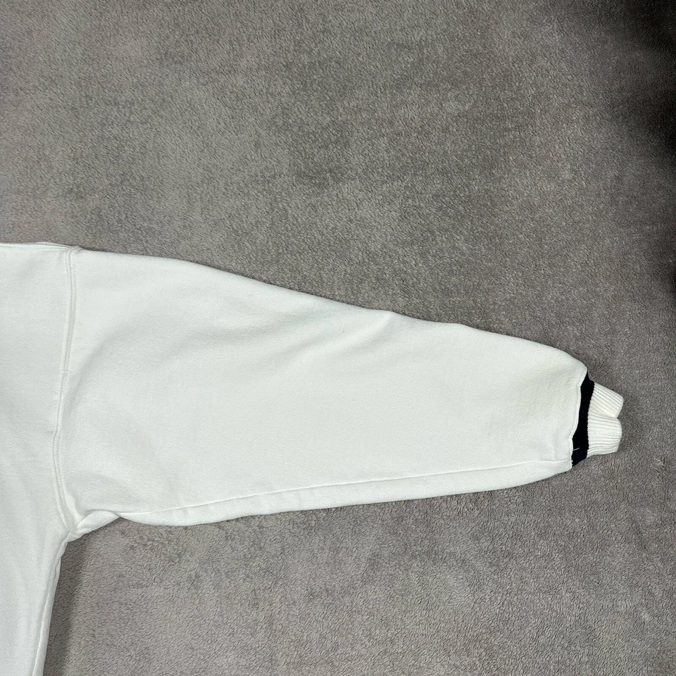 复古疯狂衬衫运动衫成人大号白色旧金山航海领 — 第 3/4 张图片