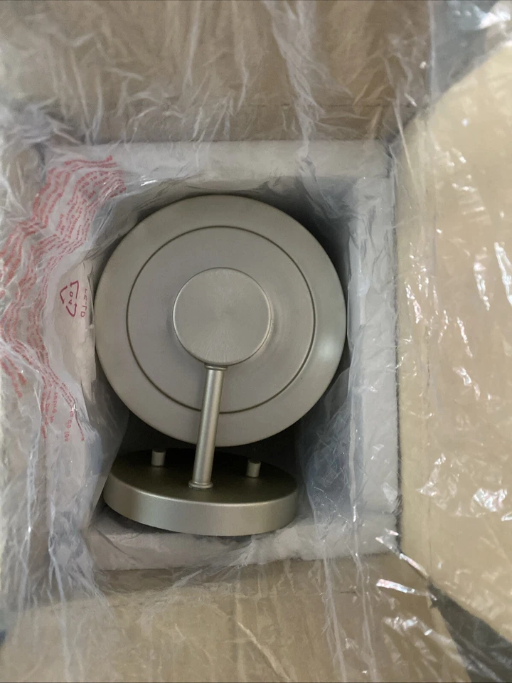 Aplique de pared hecho a mano ZA4214 Encompass de 18" de alto - plata falta vidrio Foto 4 de 4