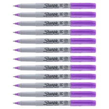 Sharpie Permanent Marker, Ultra Fine Point, Ultra Violet, 12-Count
