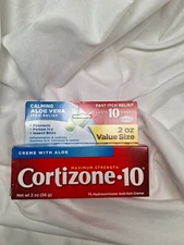 Cortizone 10 Maximum Strength Calming itch relief Creme with Aloe 2 Oz. 10 hrs