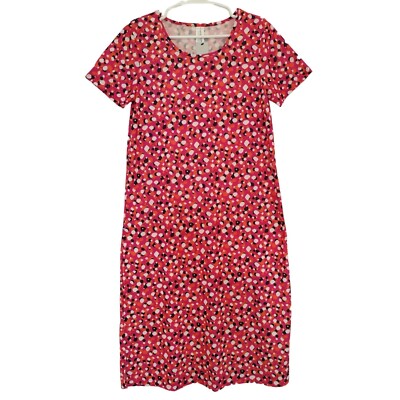 pink and orange polka dot dress ITEM // Who What Wear polka dot dress COLOR + MATERIAL // pink and orange cotton SIZE // 3X CONDITION // worn twice by me, passing on from previous selltradeplus post, feels