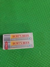 2 Pack Burt's Bees 100 Natural Moisturizing Lip Balm Ultra Conditioning