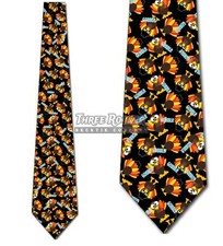 Turkey Ties Men's Thanksgiving Tie Holiday Fun Necktie
