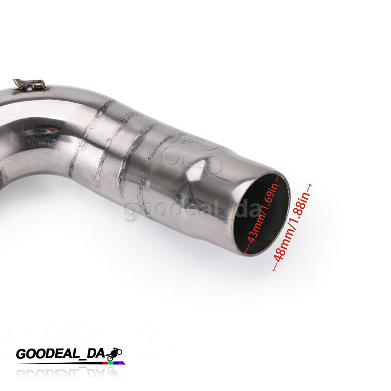 Exhaust Middle Link Pipe Slip 51MM Muffler for Kawasaki ZX6R