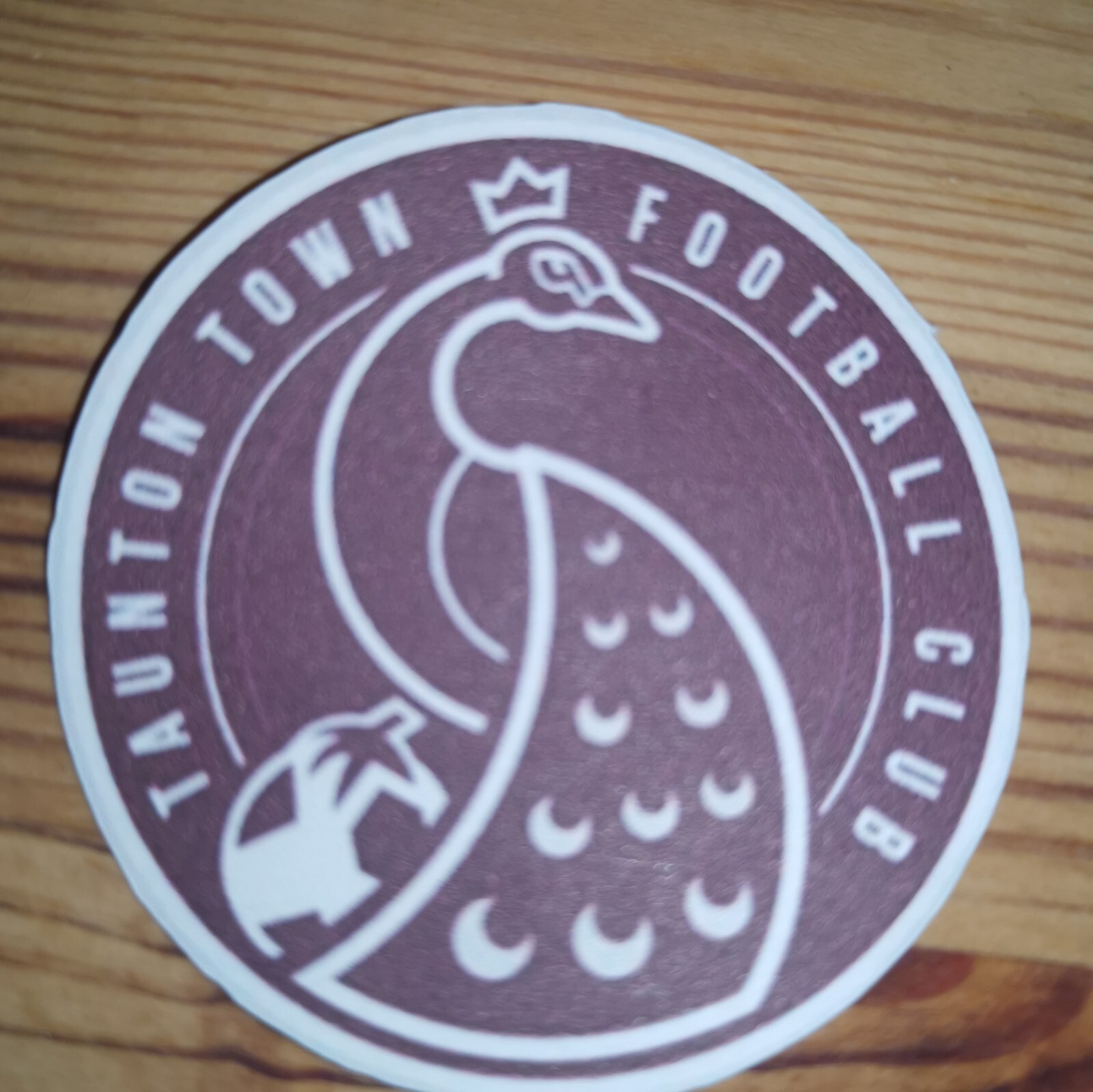 24 X Taunton Town Logo Badge Gloss Vinyl Stickers 35mm eBay