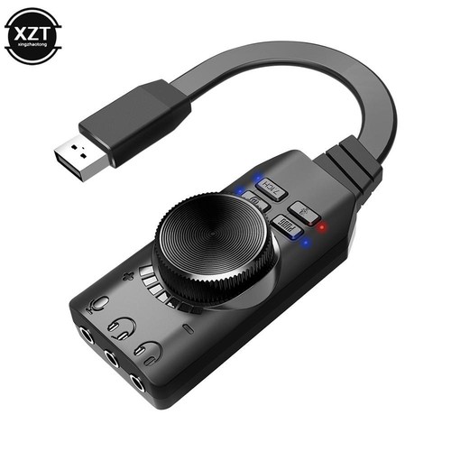 7.1 Channel USB External Sound Card for Pc Laptop Gaming Plug and Play - Imagen 7 de 24