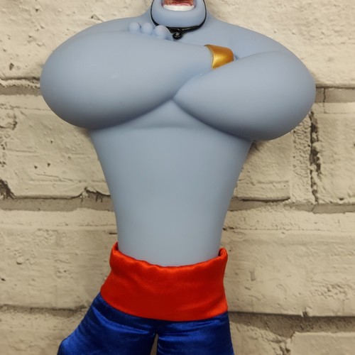 Aladdin Genie 12" Soft Toy Plush Vinyl Doll Official Disney Store - Picture 8 of 15