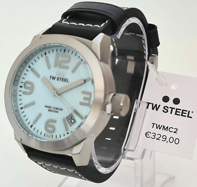 TW STEEL HERREN UHR MARC GOBLEN EDITION himmelblaues Zifferblatt. Datum. 329,00  TWMC2