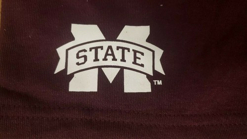 Adidas Mississippi State Bulldogs burgundy kids unisex shorts size S 7-8 New - Picture 2 of 6