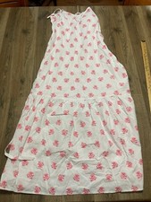 Universal Thread Dress, Women's Size Small, White Pink, Floral, A-line, NWT