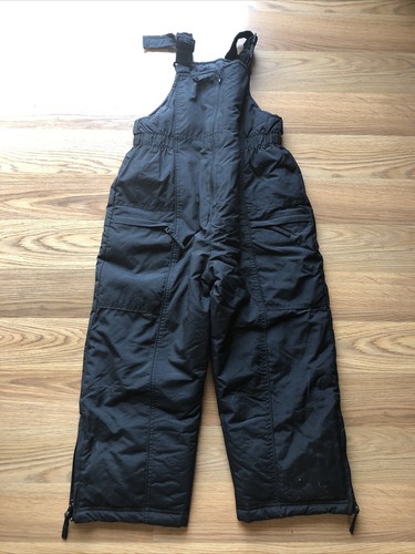 Climate Control Snowpants Snowbibs Boys Black size 8 - Picture 1 of 4