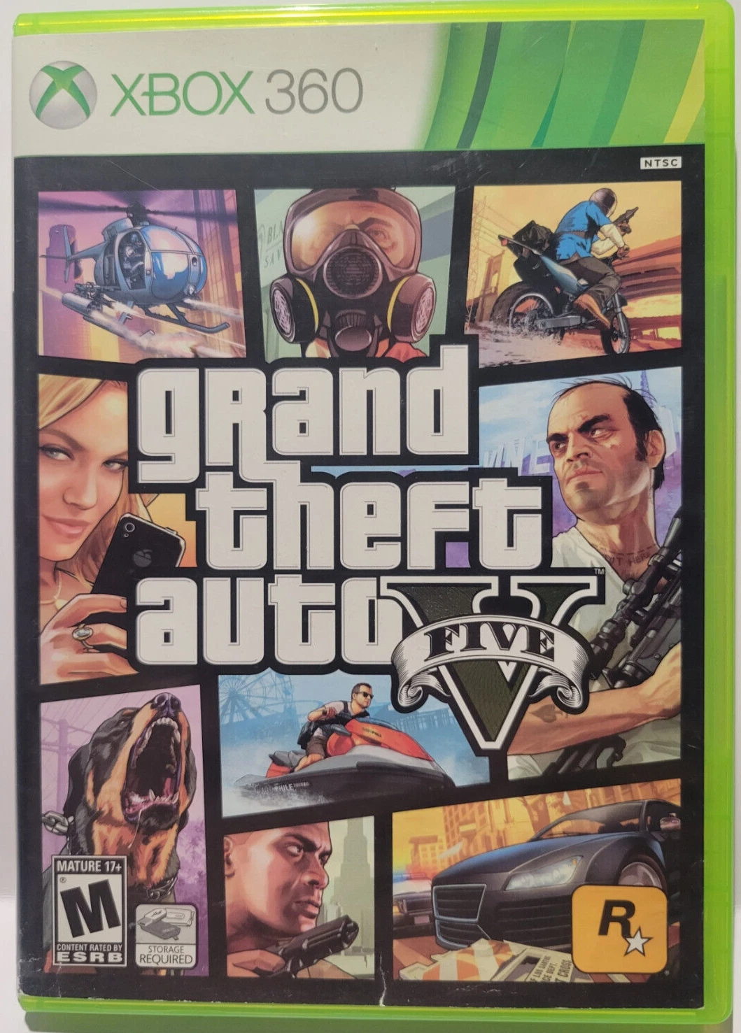 Grand Theft Auto V (Microsoft Xbox 360, 2013)  No Manual
