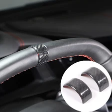 Real Carbon Fiber Interior Steering Wheel Trim Ring For Corvette C8 2020-2025 US