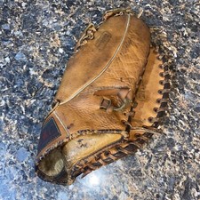 Vintage TMC 241A Right Hand Throw Baseball First Base Glove/ Mitt Rawhide Lace