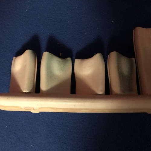 Vintage Handmade Menorah Chanukah Candle Hebrew Ceramic One Of A Kind. - Picture 8 of 8