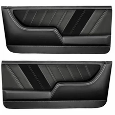 Sport R Molded Door Panel Set - Black - for 1967 Camaro by TMI 