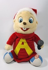 Alvin the Chipmunks Singing Alvin W/ Microphone Plush 9 Stuffed Animal Toy