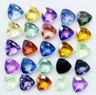 Natural9-10 Stück Mix Farbe Saphir 100 Karat Ceylon Trillion Schliff Lose