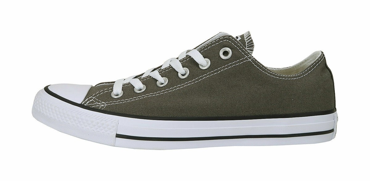 Converse 10.5 Men’s CT AS OX 1J794 Charcoal Unisex Shoes Adult Sneakers Canvas Converse Chuck Taylor All Star Low Charcoal | Chicago City  main image 3